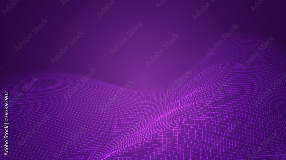 Obraz premium abstract vector 3d background with bends and wave