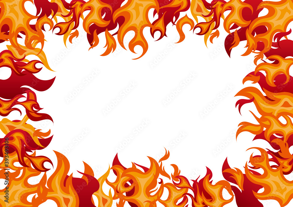 燃える炎の水彩風背景素材 Stock Vector Adobe Stock