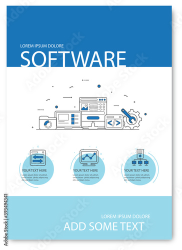 Software Template Vector