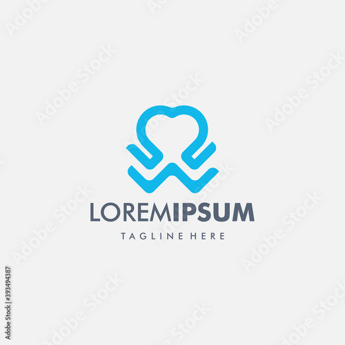 heart logo design template elements