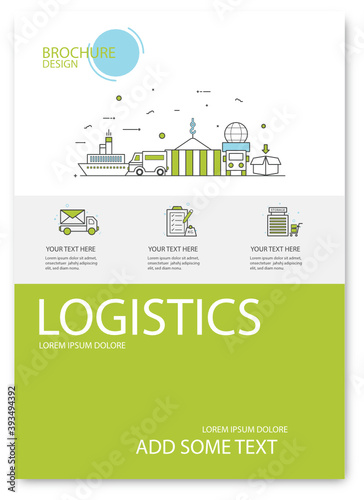 Logistics Template Vector