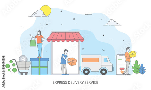 Delivery Services Illustration 
