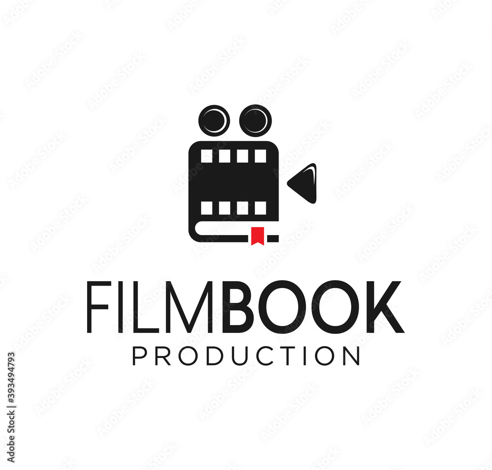 Film Movie Book logo Cinema Symbol Stock Vector. Library movie logo flat icon. Film Education logo Design Template on a white background Film Movie Book logo Cinema Symbol Stock Vector. Library movie logo flat icon. Film Education logo Design Template on a white background
