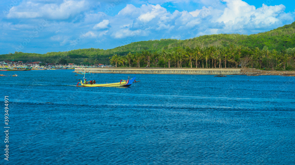 Obraz premium boat on the Indonesian sea