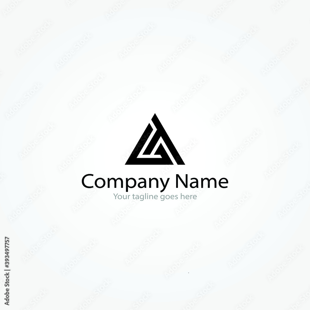AT TA Letter Minimal Monogram AT TA Letter Minimal Monogram