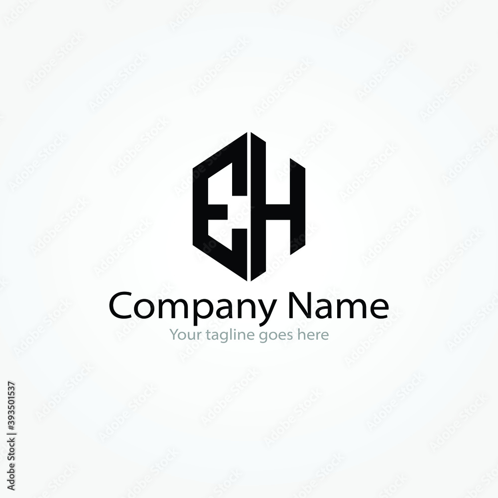 EH or E and H initial logo monogram designs modern templates EH or E and H initial logo monogram designs modern templates