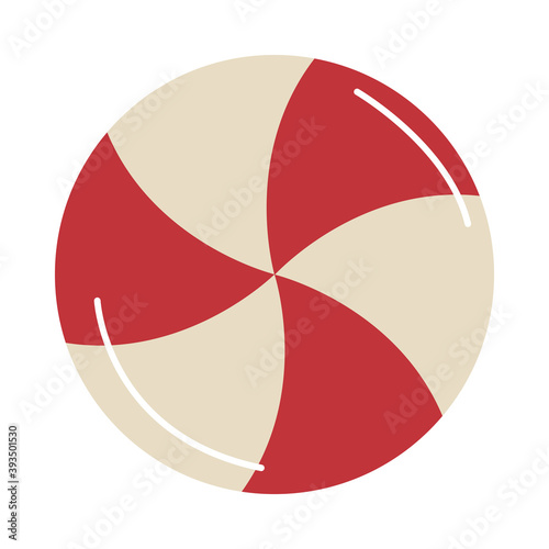 sweet swirl caramel candy cartoon flat icon