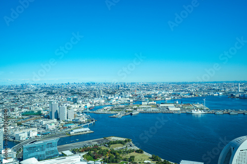  【横浜ランドマークタワーより】横浜市、都市景観・眺望