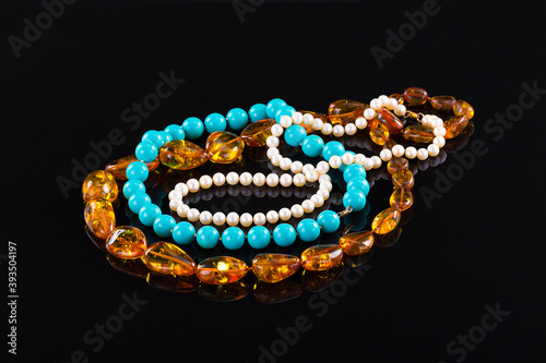 very beautiful and always fashionable beads made of natural stone