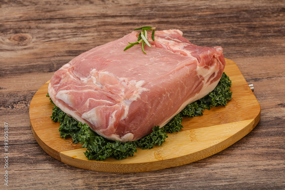 Pork meat piece for cooking