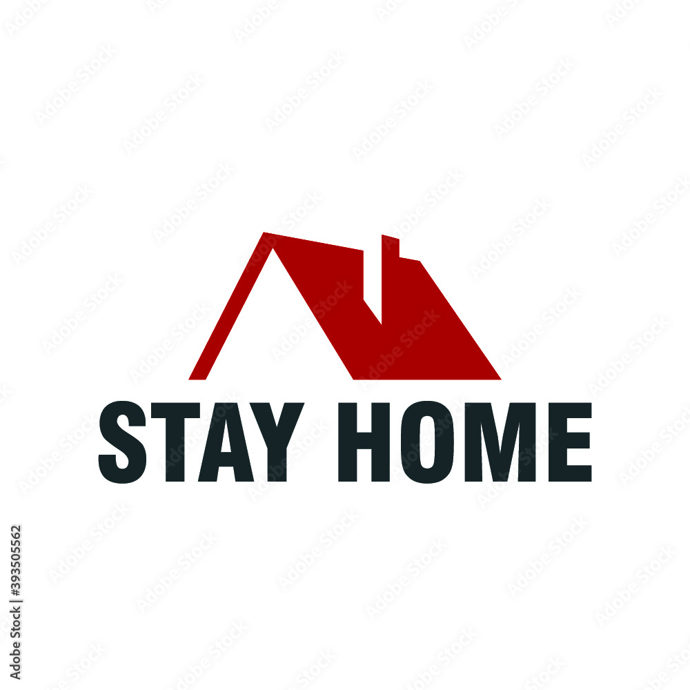 Stay Home icon isolated on white background Stay Home icon isolated on white background