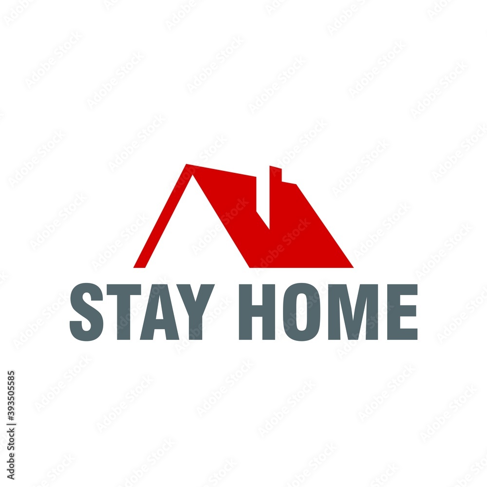 Stay Home icon isolated on white background