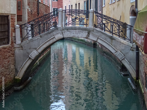 Ponte de le Colonne is a nice little bridge over the Rio dei Fuseri - Venice, Veneto, Italy