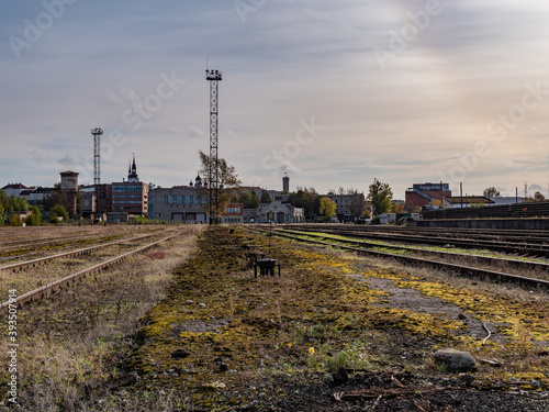 railway in the morning tenet place