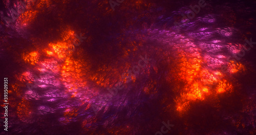 Fototapeta Naklejka Na Ścianę i Meble -  3D rendering abstract multicolor fractal light background