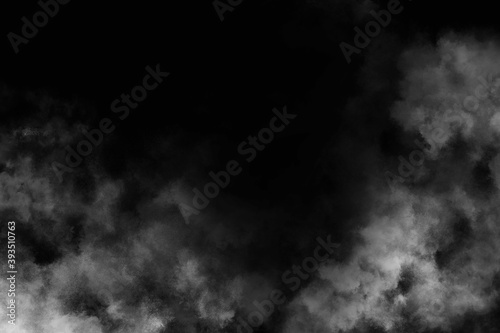Fog on a black background.