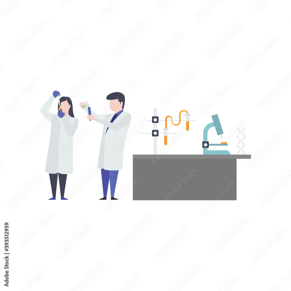 Clinical Experiment Illustration 