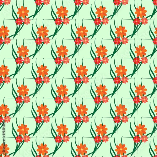 Abstract flower pattern for print and textiles etc