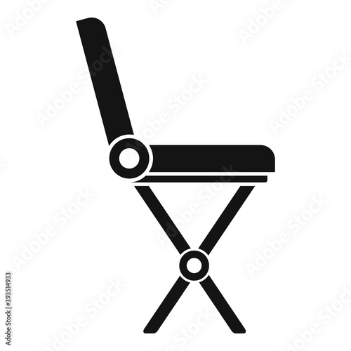 Folding furniture icon. Simple illustration of folding furniture vector icon for web design isolated on white background