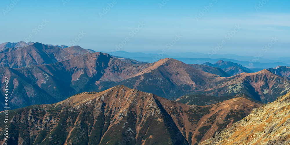 Autumn Zapadne Tatry mountzains in Slovakia