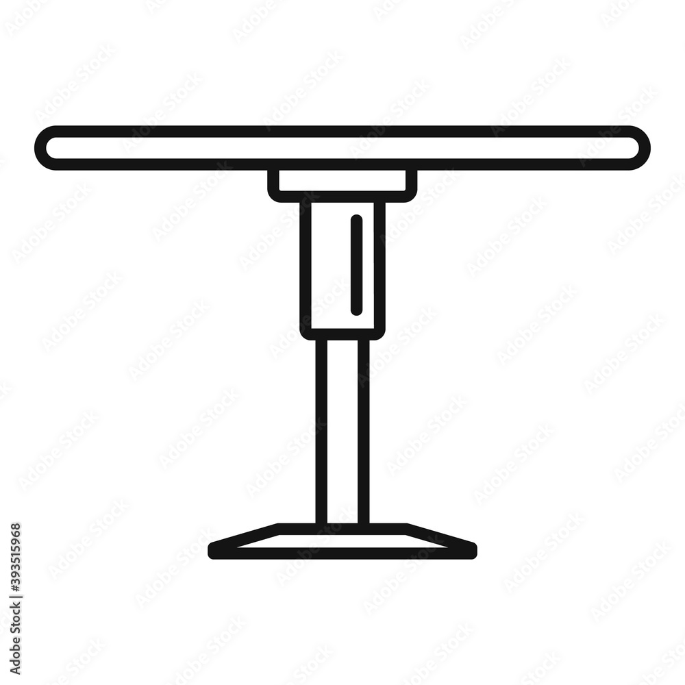 Folding round table icon. Outline folding round table vector icon for web design isolated on white background Folding round table icon. Outline folding round table vector icon for web design isolated on white background