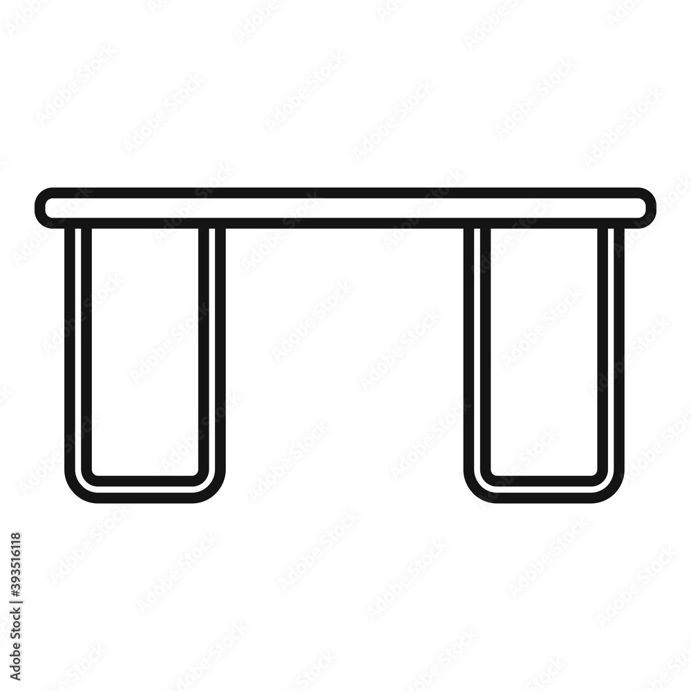 Folding camp table icon. Outline folding camp table vector icon for web design isolated on white background Folding camp table icon. Outline folding camp table vector icon for web design isolated on white background