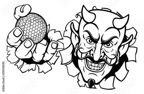 A devil or satan golf sport...
