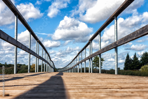 Принти на полотні Pedestrian bridge with handrails