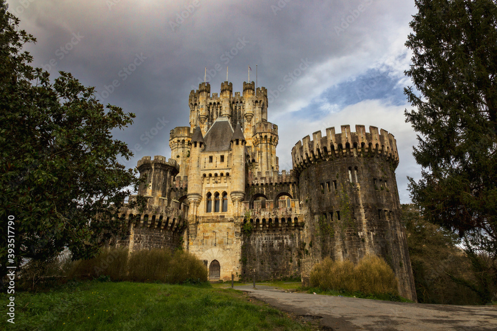 Butrón castle in Gatica, Basque Country in Spain