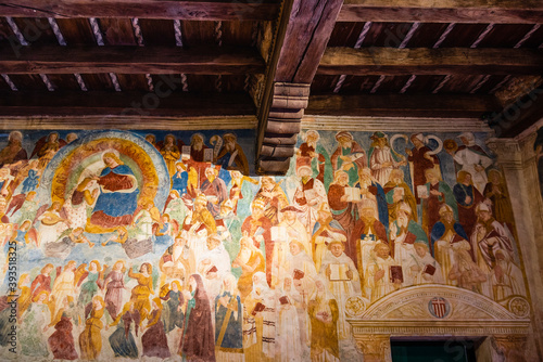 Ancient fortified village and abbey of Sesto al Reghena. Italy
