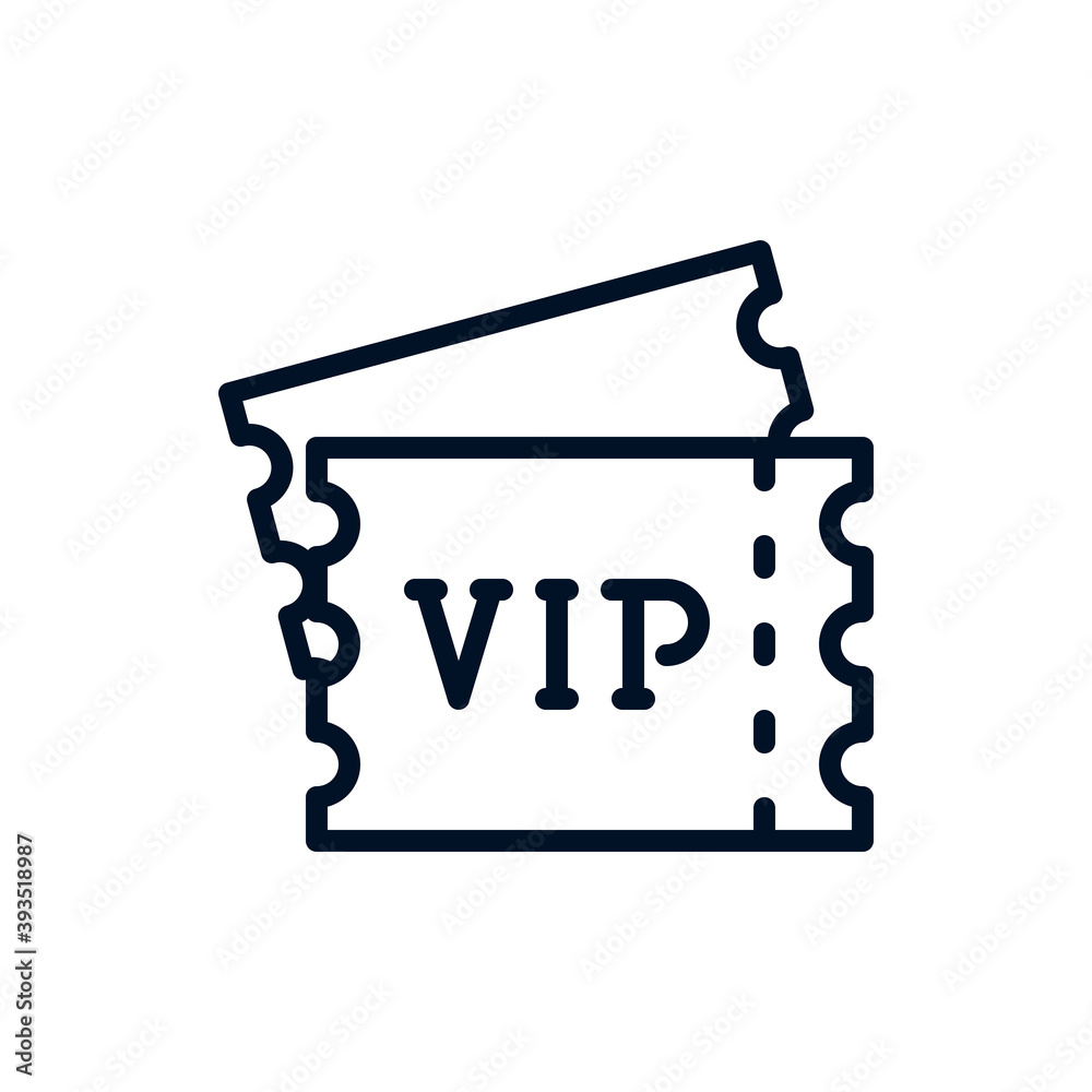 Vip, ticket outline icons. Vector illustration. Editable stroke. Isolated icon suitable for web, infographics, interface and apps. Vip, ticket outline icons. Vector illustration. Editable stroke. Isolated icon suitable for web, infographics, interface and apps.