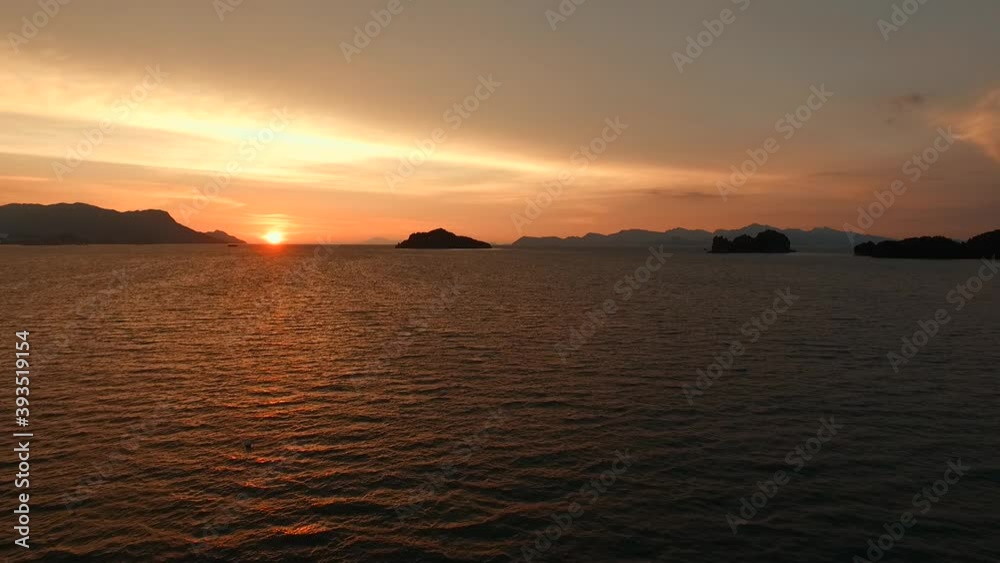 Breathtaking sunset view on the horizon Breathtaking sunset view on the horizon