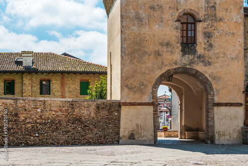 Ancient fortified village and abbey of Sesto al Reghena. Italy