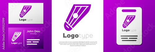 Logotype Musical instrument kankles icon isolated on white background. Logo design template element. Vector.