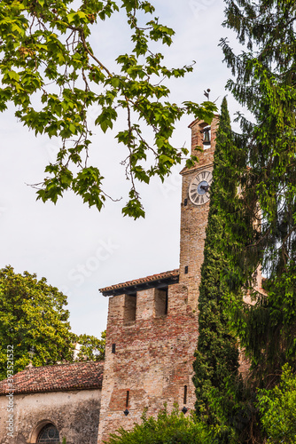 Ancient castle and historic village of Cordovado. Italy photo