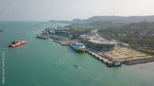 Bakauheni Executive Dock in Lampung, Indonesia