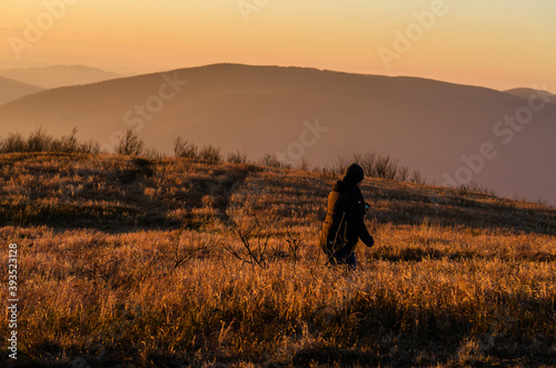 Fototapeta Naklejka Na Ścianę i Meble -  Bieszczady zachód słońca 