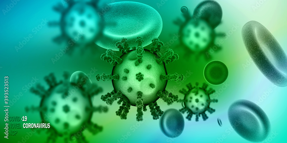 3d render Corona virus microscopic view
3d render Corona virus microscopic view