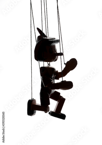 Pinocchio puppet  silhouette