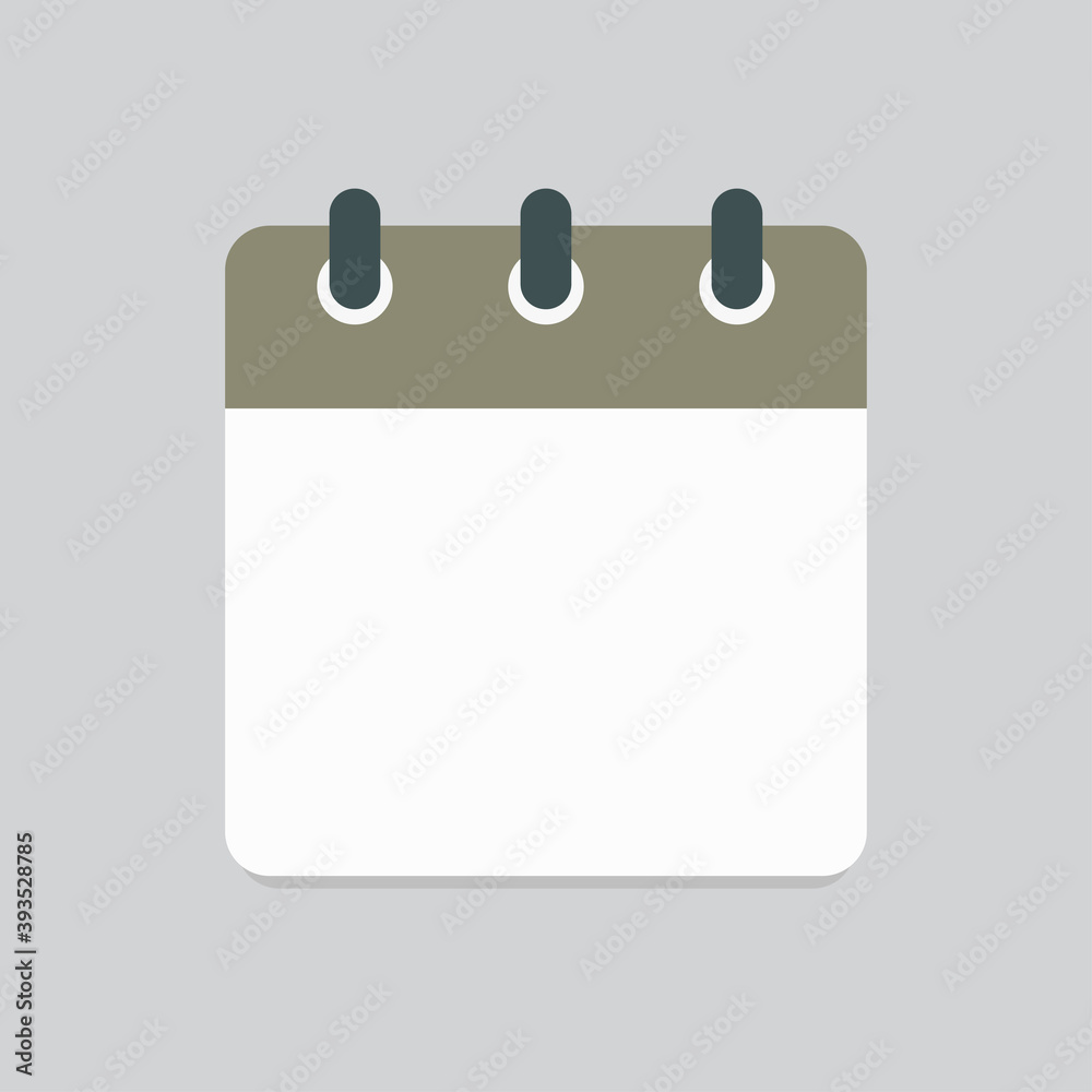 Vector icon square calendar day, empty space Vector icon square calendar day, empty space