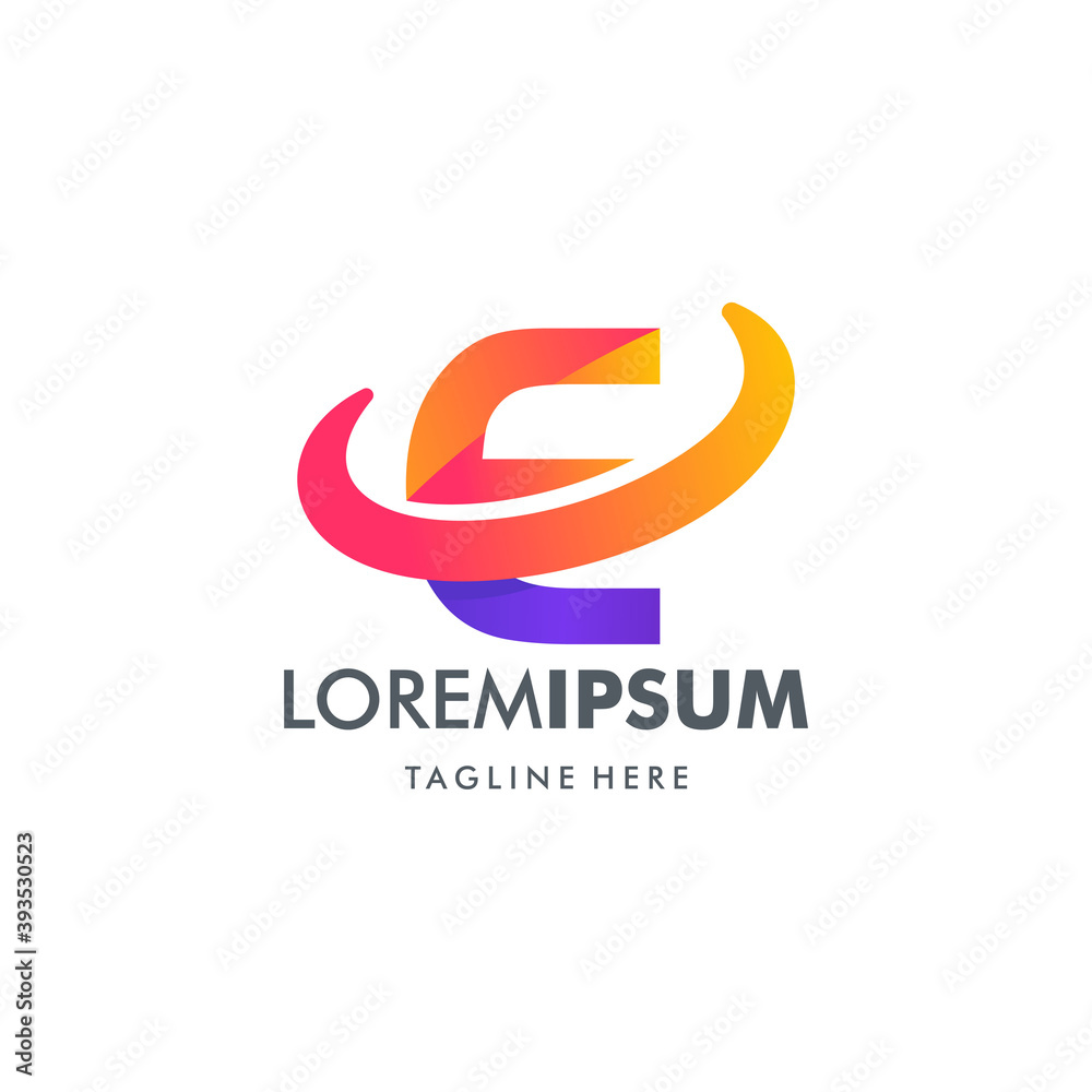 MODERN LETTER E LOGO DESIGN TEMPLATE MODERN LETTER E LOGO DESIGN TEMPLATE