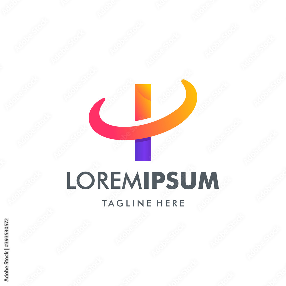 MODERN LETTER I LOGO DESIGN TEMPLATE MODERN LETTER I LOGO DESIGN TEMPLATE