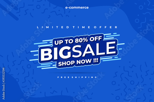 Vector Abstract Sales Promotion Banner Template Vector Eps 10 suitable for social media post, brochure, poster, web banner etc.