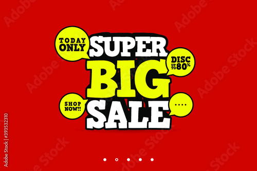 Vector Abstract Sales Promotion Banner Template Vector Eps 10 suitable for social media post, brochure, poster, web banner etc.