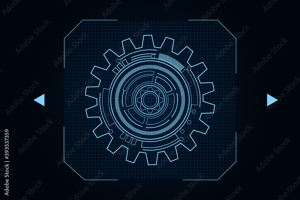 digital technology and engineering, digital telecoms concept, Hi-tech,futuristic technology background, vector illustration.	
