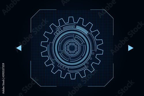 digital technology and engineering, digital telecoms concept, Hi-tech,futuristic technology background, vector illustration. 