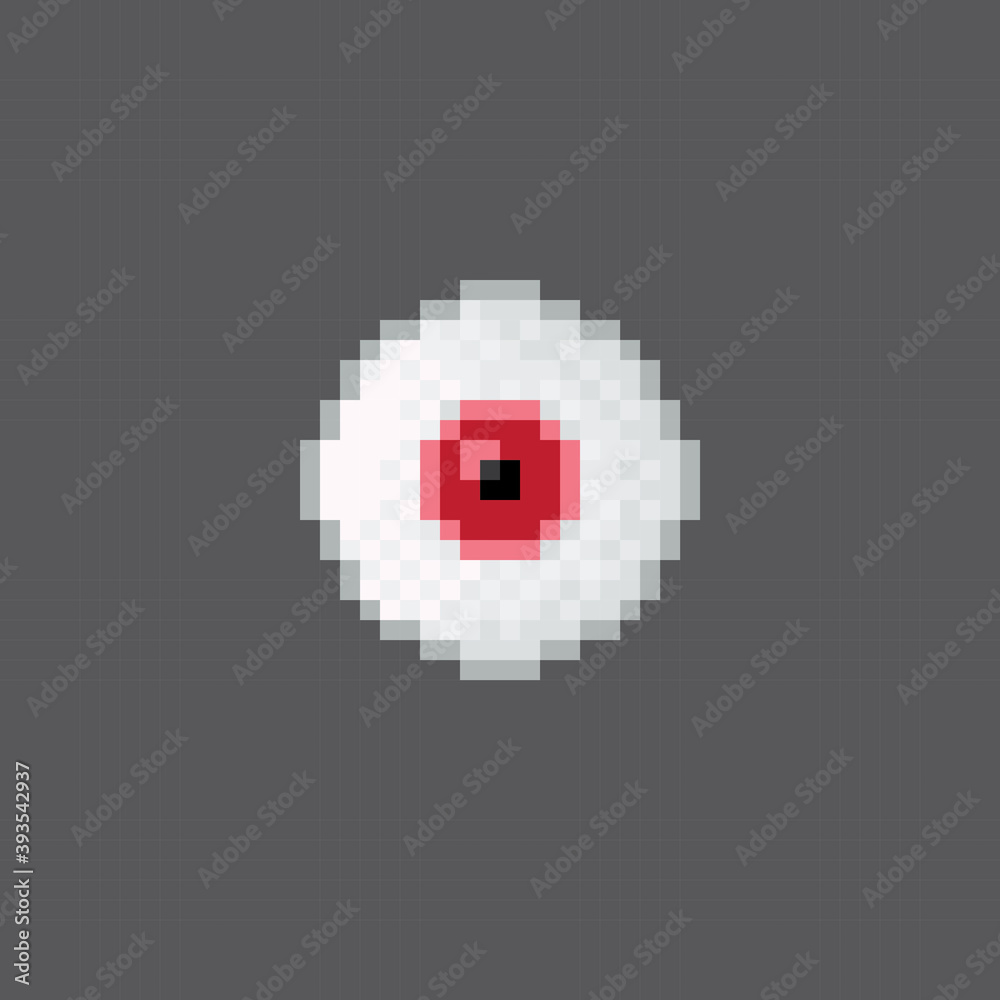 Obraz premium Eye icon. Eye pixel art. Vector picture.