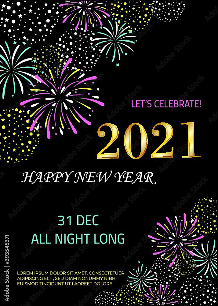 happy new year flyer