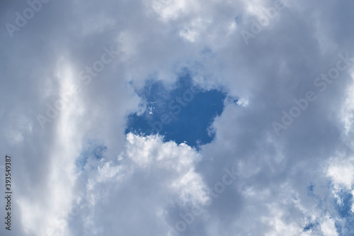 puzzle piece cloud color blue