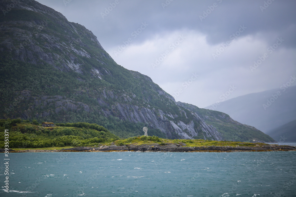 Arctic circle mark, Norway